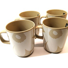 Marimekko  Unikko mukit Terra-valkoinen 4 kpl - pikkukuva 2