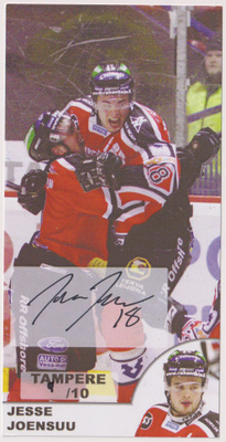 2007-08 Porin Ässät Teamset Jesse Joensuu AU ** / 10