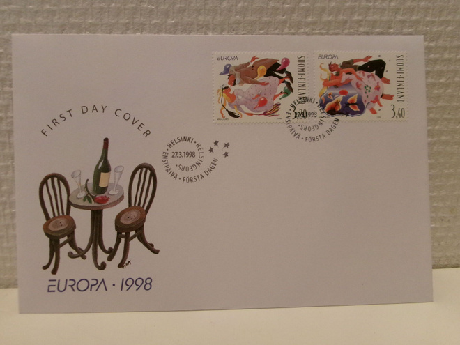 FDC- ensipäiväkuori - Eurooppa - 1998