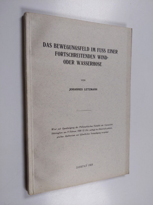 Johannes Letzmann : Das Bewegungsfeld im Fuss einer forts...