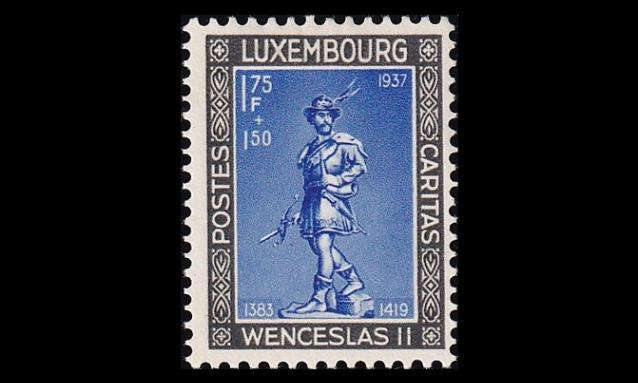 Luxemburg 308 * Lastenapu 10.75+1.50 Fr (1937)