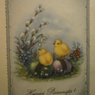 Tipuja, munia, kukkia, vanha Pääsiäispk, p. 1960 - pikkukuva 1