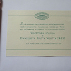 Paasivaaran margariinitehdas; Viihtyisää Joulua 1945 ! - pikkukuva 1