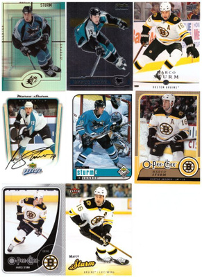 8 x MARCO STURM Bruins, Sharks
