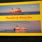Viking Line. Travelled by Viking Line. Laivapostikortti - pikkukuva 1
