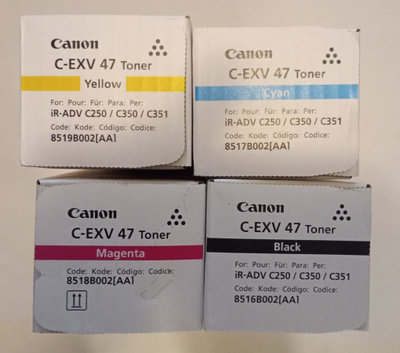 CANON C-EXV 47 VÄRIKASETTI LASER VÄRIJAUHE 4 KPL
