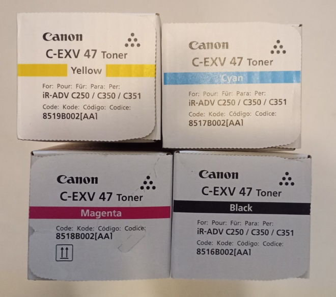 CANON C-EXV 47 VÄRIKASETTI  LASER VÄRIJAUHE 4 KPL