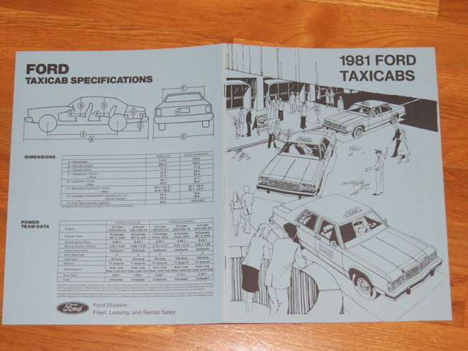 1981 Ford LTD / Fairmont Taxi esite - KUIN UUSI
