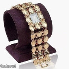 134 .. 18K Kulta Duble Charm Ladies .. Rannekello - pikkukuva 5