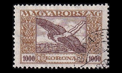 Unkari 385 o Lentoposti 1000 Kr (1924)
