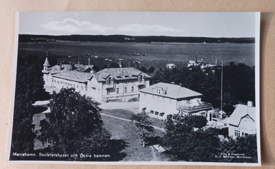Mariehamn, Societetshus och Östra hamnen, mv vkpk, ei p.