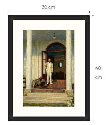 Uusi Mannerheim art print kehystetty 30 cm x 40 cm