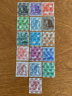 SAKSA 1948 BRITTI/AMERIKKA SEKTORI MERKIT**