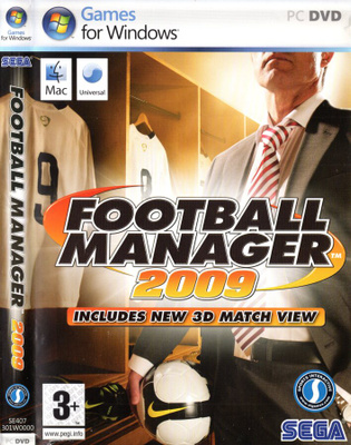 PC CD-ROM: FOOTBALL MANAGER 2009 (VAIN KANSIPAPERI !)