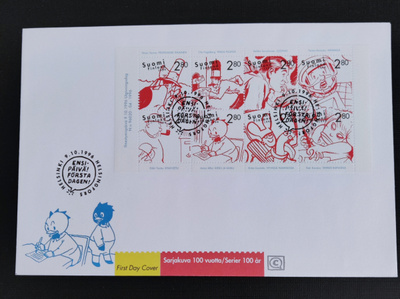 1996 FDC Sarjakuva 100 vuotta