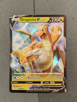Dragonite V 049/78 Pokémon GO Ultra Rare Holo