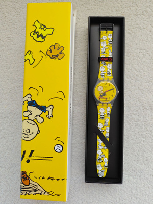Swatch x Peanuts Charlie Brown -rannekello