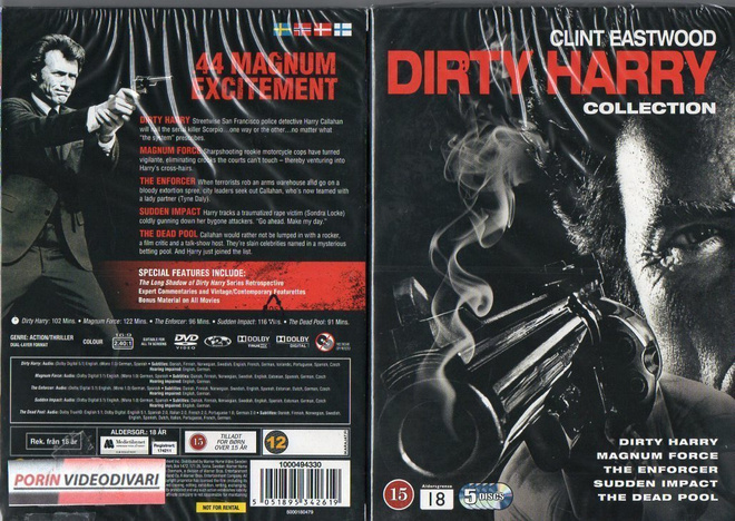 Dirty Harry Collection	(54 453)	UUSI	-FI-	DVD	slipcase,	(5)