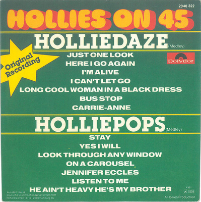 HOLLIES ON 45