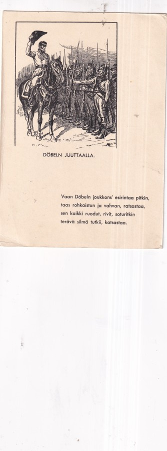 Sotilas, Döblen Juuttaalla, Kenttäpostia    b597