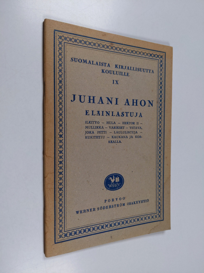 Juhani Aho : Juhani Ahon eläinlastuja
