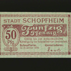 Saksa Notgeld 50 Pfennig, Schopfheim 1918 - pikkukuva 1