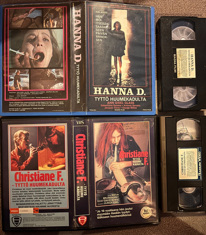 Tyttö Huumekadulta vhs x 2