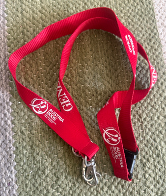 AVAINNAUHA / LANYARD - JÄÄKIEKON MM 2005 AUSTRIA / ITÄVALTA