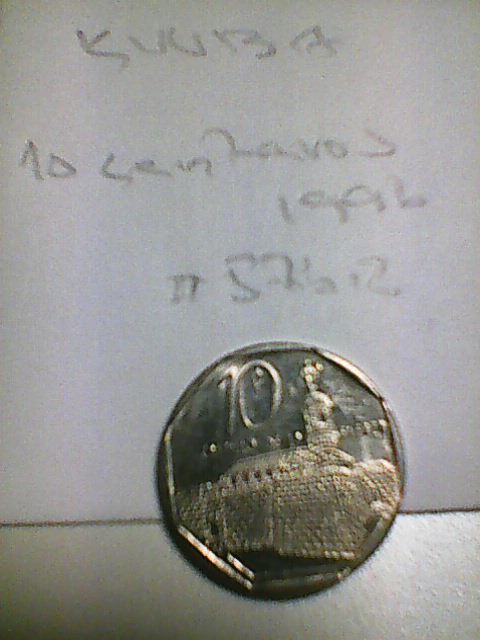 Kuuba 10 centavos 1996, km#576.2