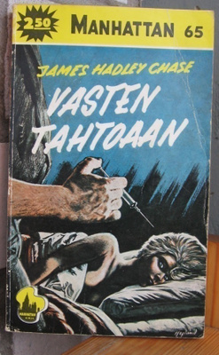 Manhattan 65. James Hadley Chase: Vasten tahtoaan. 187 s.