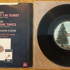 Chicago – Hard To Say I'm Sorry / Sonny Think Twice (7") - pikkukuva 2