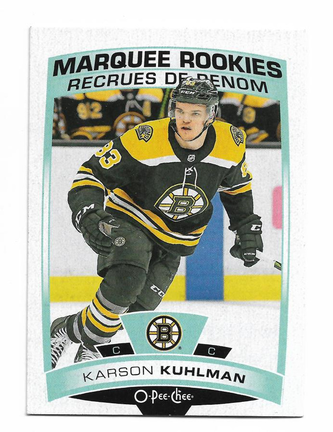 2019-20 O-Pee-Chee Marquee Rookie RC #522 Karson Kuhlman