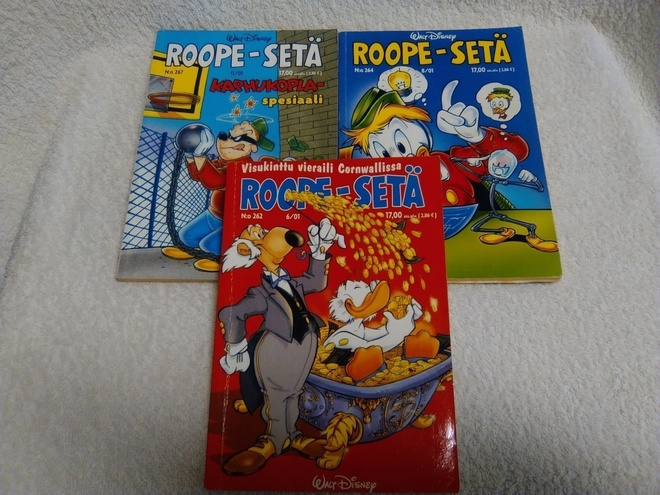 ROOPE-SETÄ  3 kpl  262, 264, 267  HYVÄ