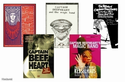 CAPTAIN BEEFHEART -- juliste setti A4 x 5 (mm. UPEA lahja!)