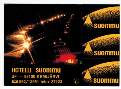 Postikortti Hotelli Suommu KEMIJÄRVI