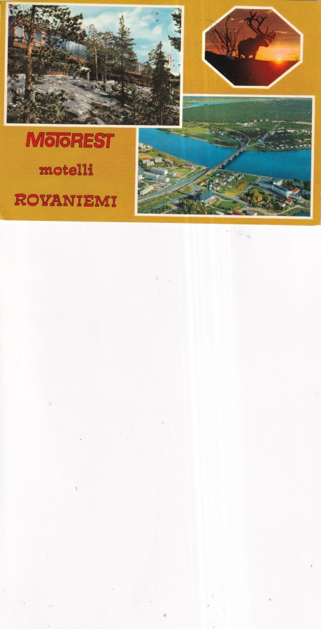 Rovaniemi, motelli Motorest. sommitelmakortti  b680