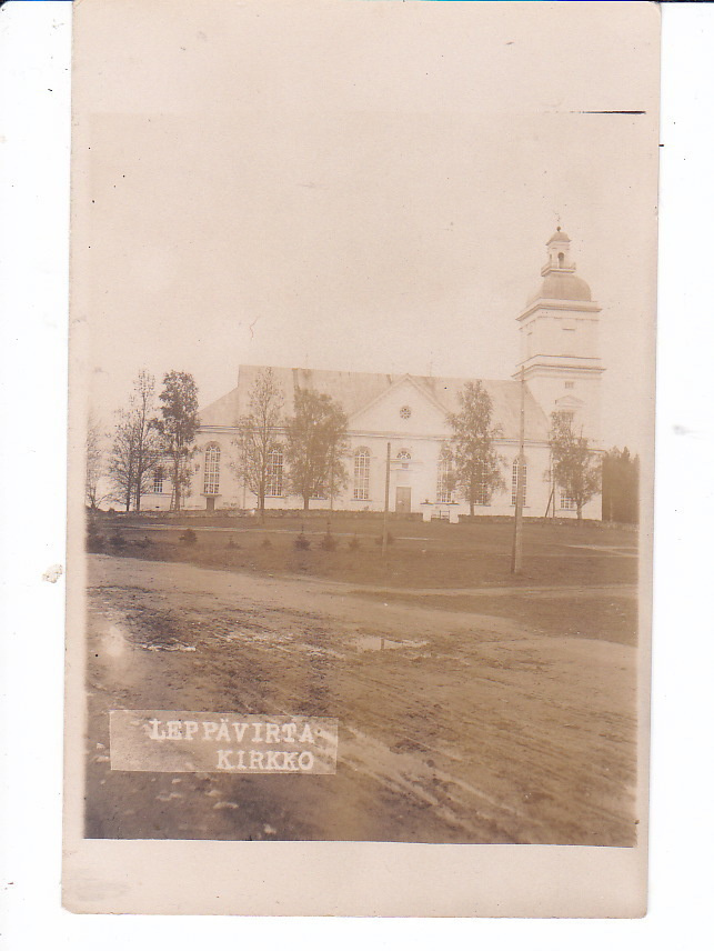 VANHA Valokuva Leppävirta 1920-l Postikorttikoko