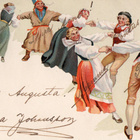 Vanha postikortti-tanssijat - pikkukuva 1
