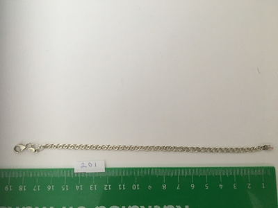 Rannekoru nro 201 : ranneketju 19 cm, 3g