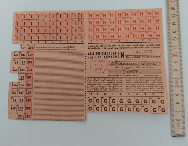 Suomen valtion ostokortti 4 arkkia = 1 huuto
