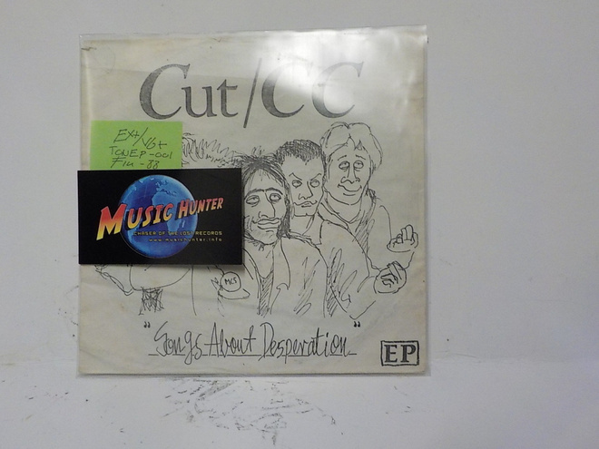 CUT/CC - SONGS ABOUT DESPERATION EX+/VG+ FIN 1988 7"