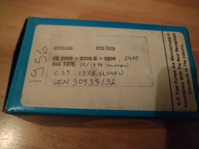 Citroen CX Polttoainepumppu PBS129