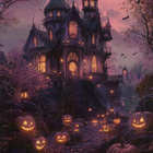 Halloween talon piha täynnä kurpitsoja - pikkukuva 1