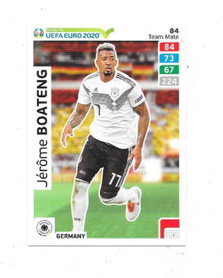 2020 Panini Road to UEFA EURO 2020#84 Jerome Boateng , Saksa