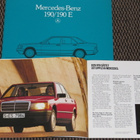1983 Mercedes-Benz 190 / 190E esite - 28 siv - KUIN UUSI - pikkukuva 1