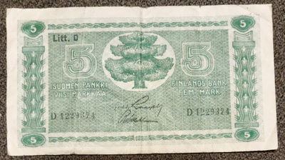 5 markkaa 1939