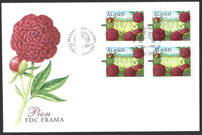 FDC Åland 2007 Tarhapioni FRAMA sarja LaPe ATM Å 19