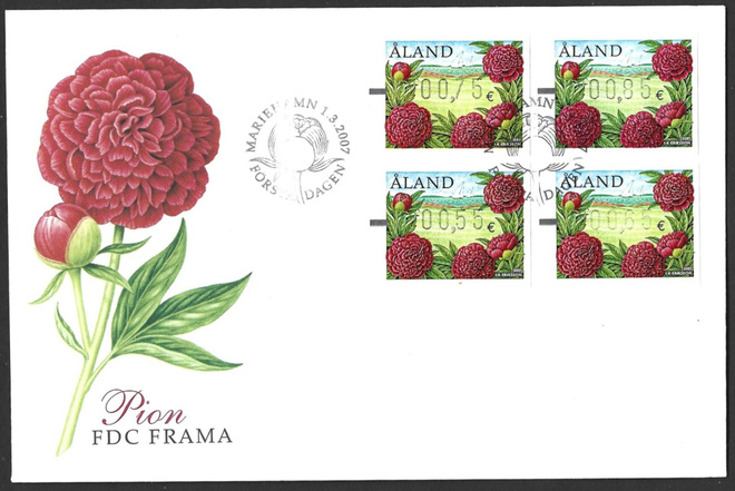 FDC Åland 2007  Tarhapioni  FRAMA  sarja LaPe ATM Å 19
