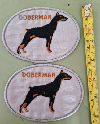 Doperman vintage kangasmerkit