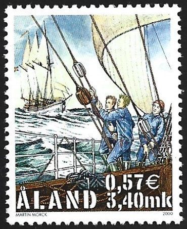 Åland 2000  Purjehdusmerenkulku  3,40 mk ** LaPe 177